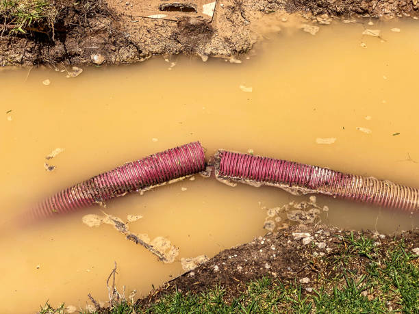 Water damage restoration process in Bressler, PA